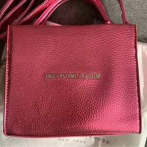 NWOT Brandon Blackwood ESR Tote Metallic Pink